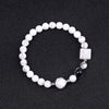 BRACELET HOWLITE  ET ONYX