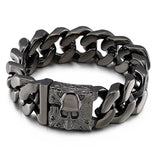 Bracelet Éminence Black Skull-lux Massif