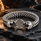 Unisex,Bijoux,Rock,Punk,Bracelet,Acier Inoxydable,Tête de mort.