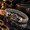 Unisex,Bijoux,Rock,Punk,Bracelet,Acier Inoxydable,Tête de mort.