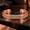 Bracelet en cuivre pur torsadé magnétique - Soulage douleurs & arthrose | Zahros