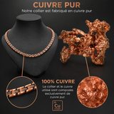 Collier magnétique en cuivre massif - Néodyme