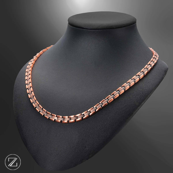 Collier Vintage Africain En Cuivre Vers 1930 - Style "Africaniste", Signature Illisible