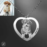 Pendentifs personnalisés à l'effigie de votre chien ou chat – Gravure sur métal argent ou or