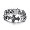 bracelet croix homme, bracelet médiéval, bijou gothique, bracelet argent ancien, bracelet viking homme, bijou symbolique homme, bracelet masculin original, bijou artisanal homme

