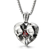 Pendentif Skull cœur