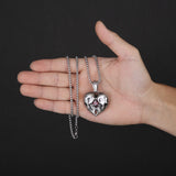Pendentif Skull cœur