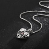 Pendentif Skull cœur
