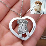 Pendentifs personnalisés à l'effigie de votre chien ou chat – Gravure sur métal argent ou or