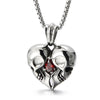 Pendentif Skull cœur