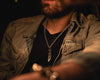 pendentif croix homme, bijou en acier homme, pendentif ailé homme, bijou spirituel homme, collier zirconium homme, collier chaîne acier