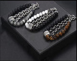 bracelet rock énergisant-bracelet casual et chic-bracelet pierres naturelles-Perle œil du tigre-attitude punk shop.
