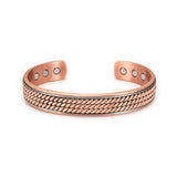 Bracelet en cuivre pur torsadé magnétique - Soulage douleurs & arthrose | Zahros