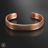 Bracelet en cuivre pur torsadé magnétique - Soulage douleurs & arthrose | Zahros