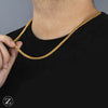 6MM GOLD FIGARO LINK NECKLACE CHAIN