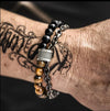 bracelet rock énergisant-bracelet casual et chic-bracelet pierres naturelles-Perle œil du tigre-ZAHROS.
